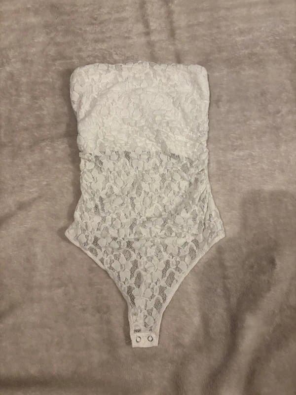 Bershka bershka white lace bodysuit