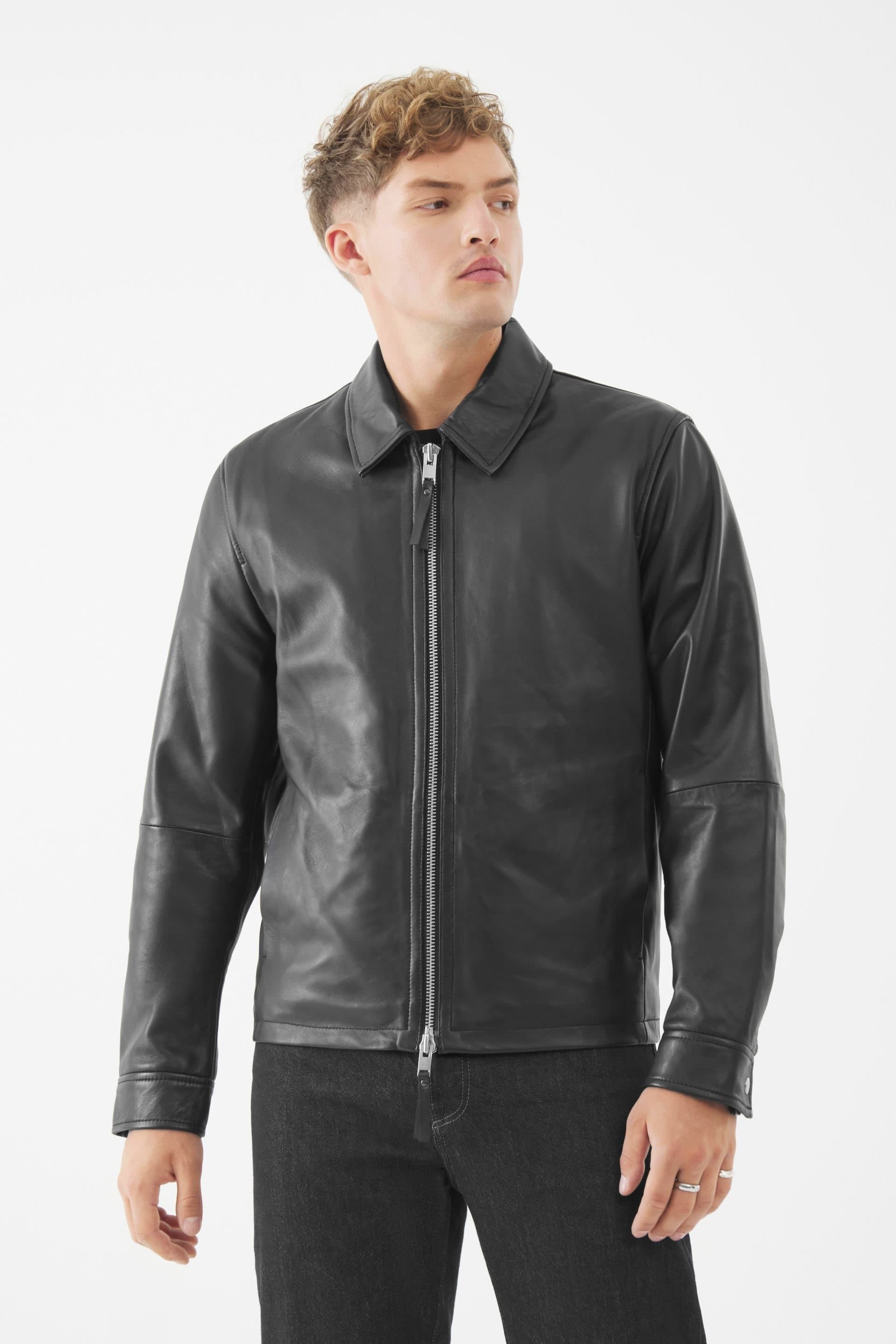 Bolongaro Trevor Bolongaro Trevor Men's Real Leather Timothy Jacket in Black