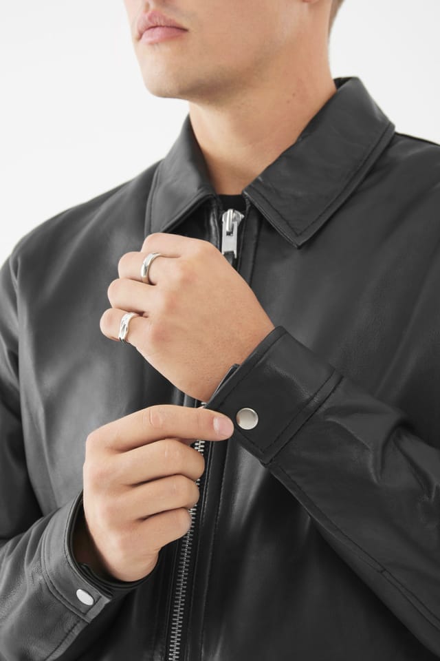 Bolongaro Trevor Bolongaro Trevor Men's Real Leather Timothy Jacket in Black - 2