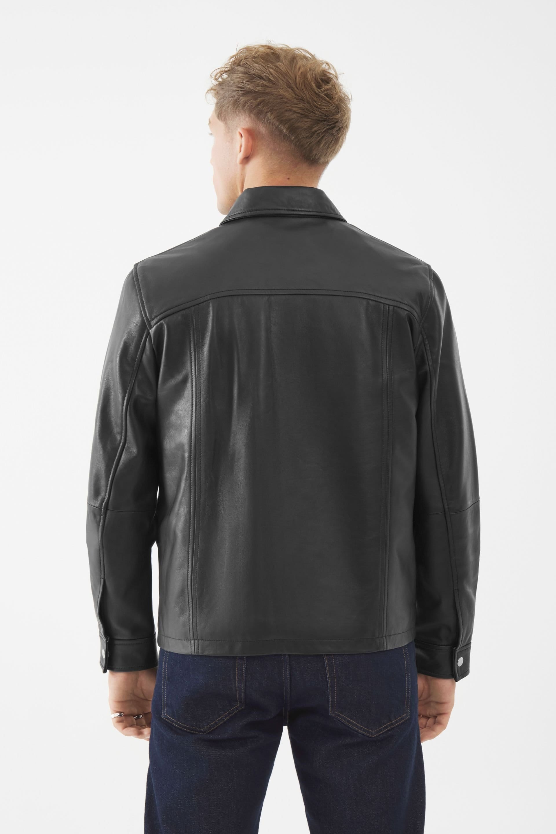 Bolongaro Trevor Bolongaro Trevor Men's Real Leather Timothy Jacket in Black - 4