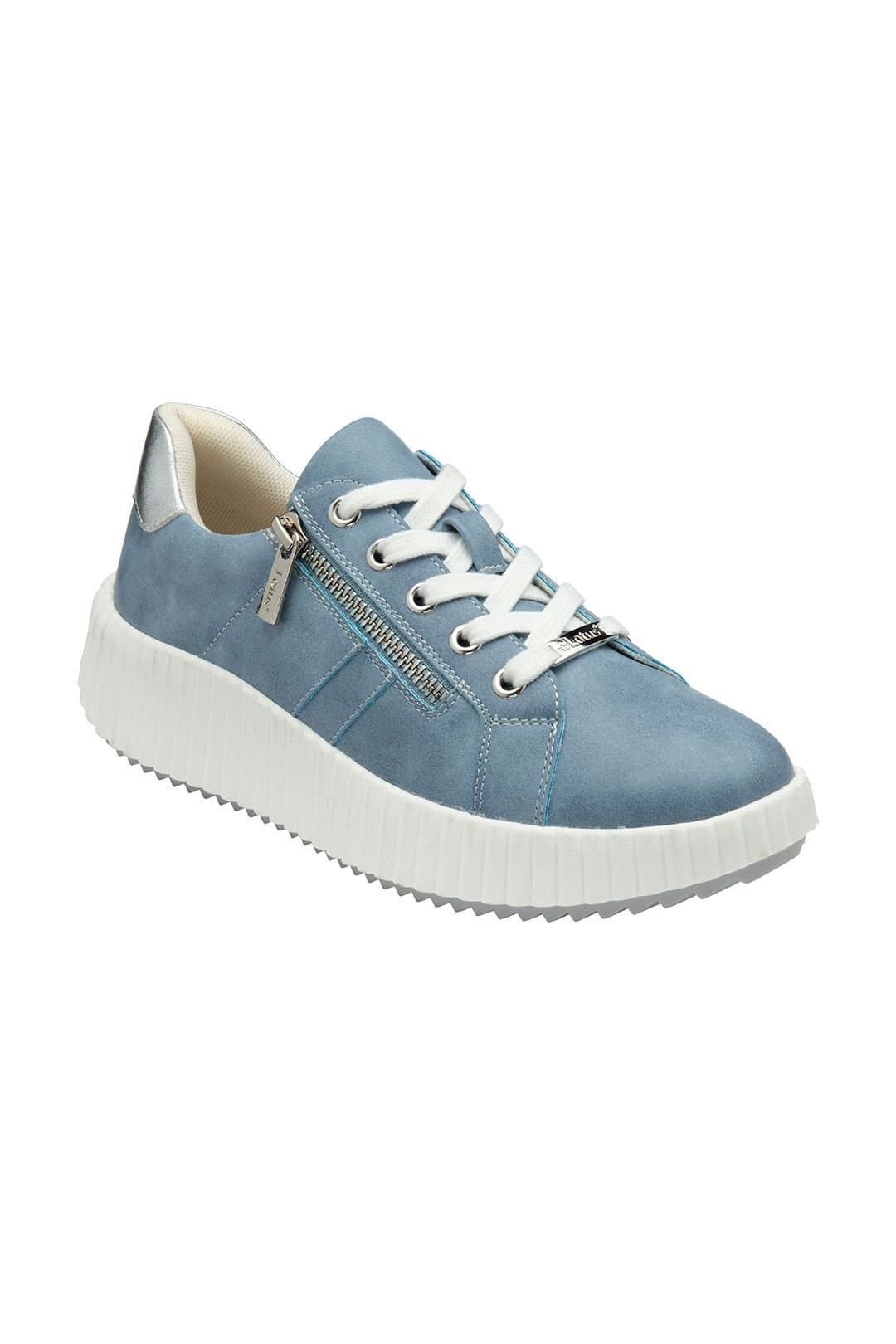 Lotus Lotus Women's 'Kora' Zip-Up Fashion Trainers in Blue
