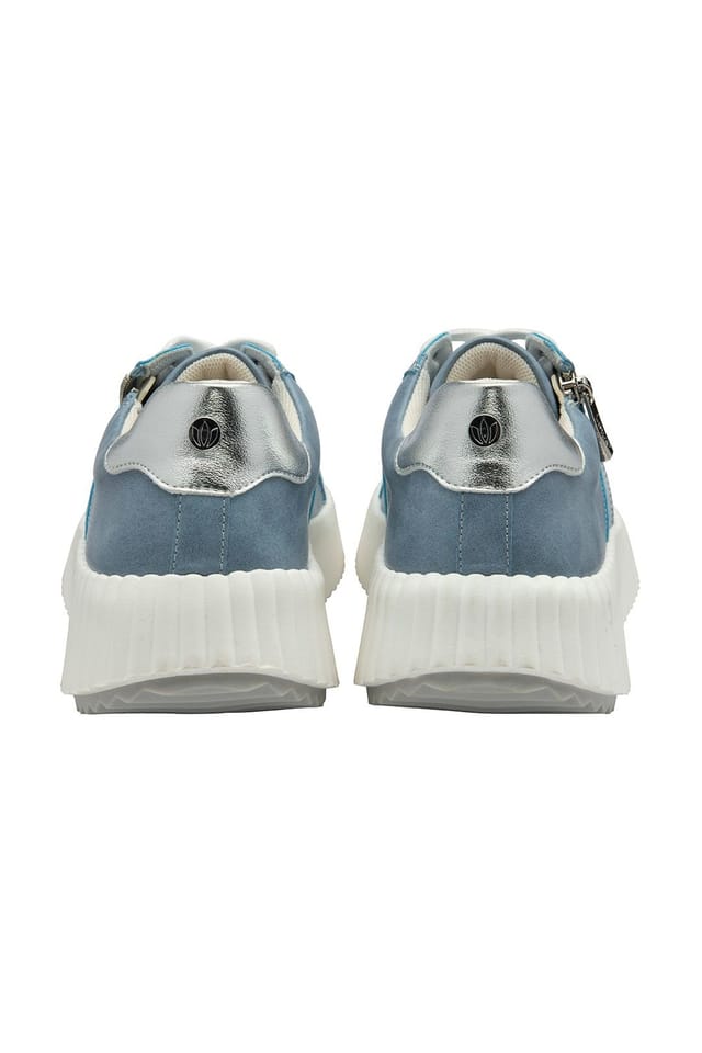 Lotus Lotus Women's 'Kora' Zip-Up Fashion Trainers in Blue - 3