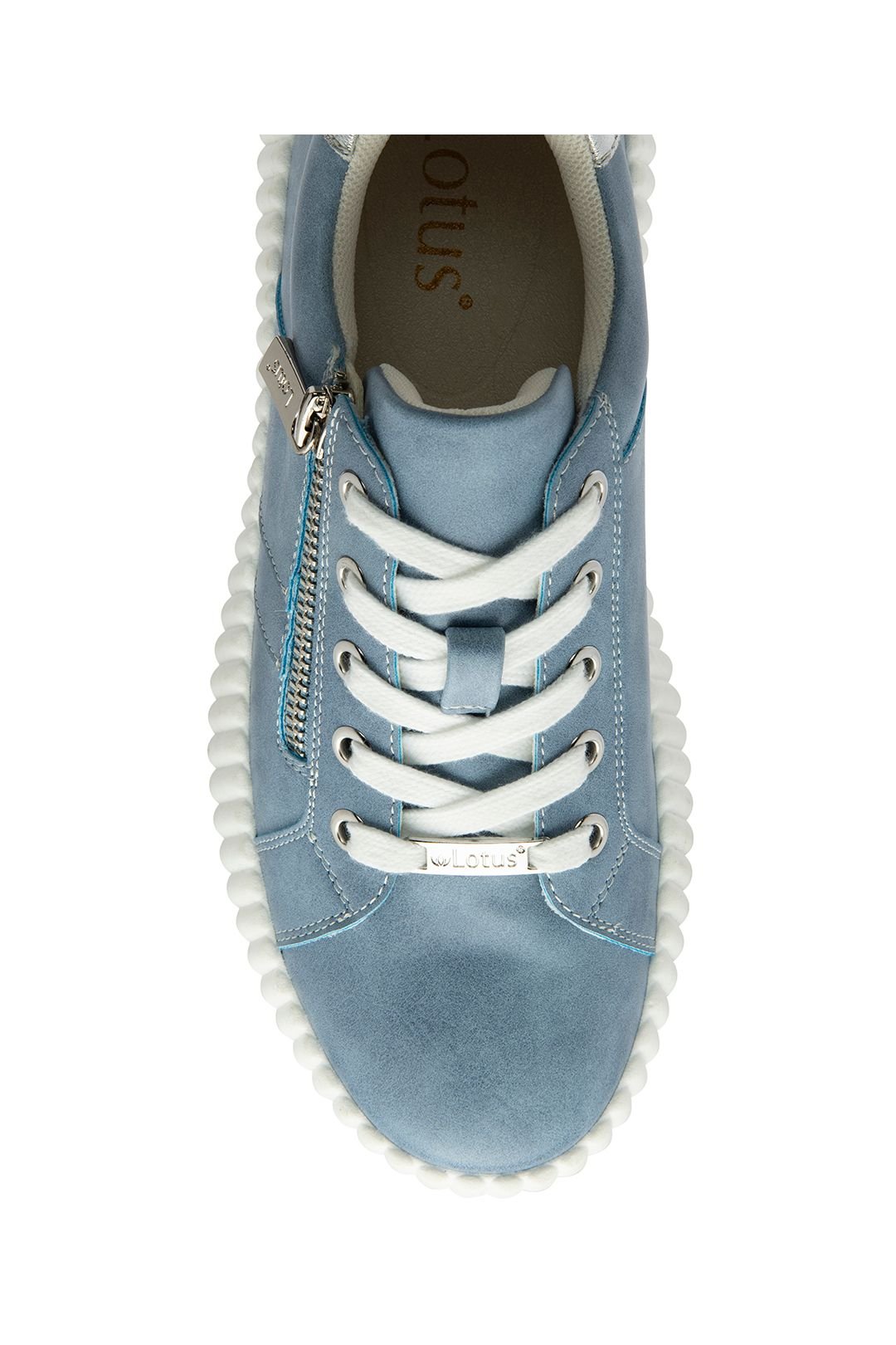Lotus Lotus Women's 'Kora' Zip-Up Fashion Trainers in Blue - 4