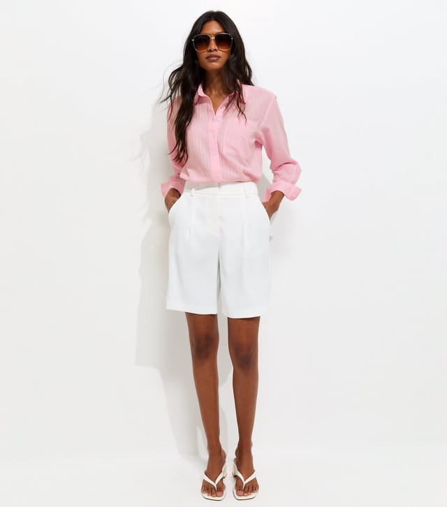 New Look Women's Pink Stripe Long Sleeve Shirt New Look - 3