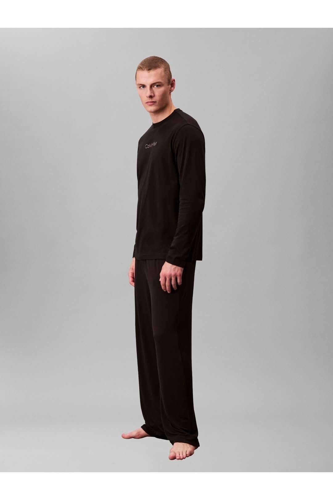 Calvin Klein Calvin Klein Men's L/S Crew Neck Black - 4