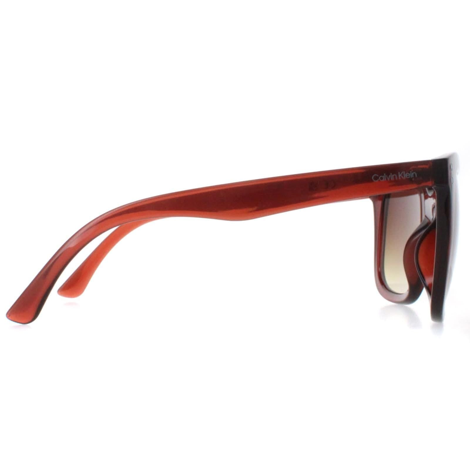 Calvin Klein CALVIN KLEIN Women's Square Transparent Brown Brown Gradient CK22550S - 4
