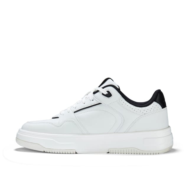 Clarks Clarks Men's Elham Lace White Combination Trainers, Lace Up - 2