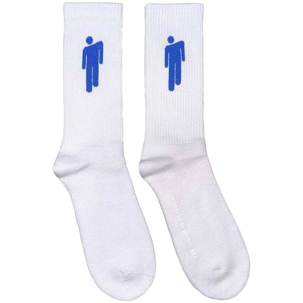 Billie Eilish Billie Eilish Men's Blohsh Logo Terrycloth Ankle Socks in White - 2