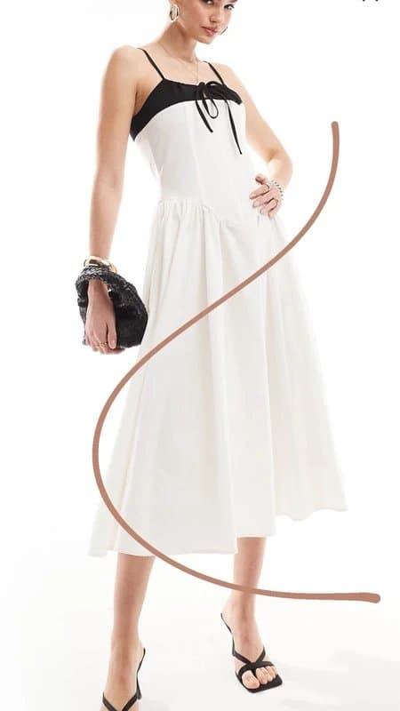 ASOS Corset-style Midi Dress