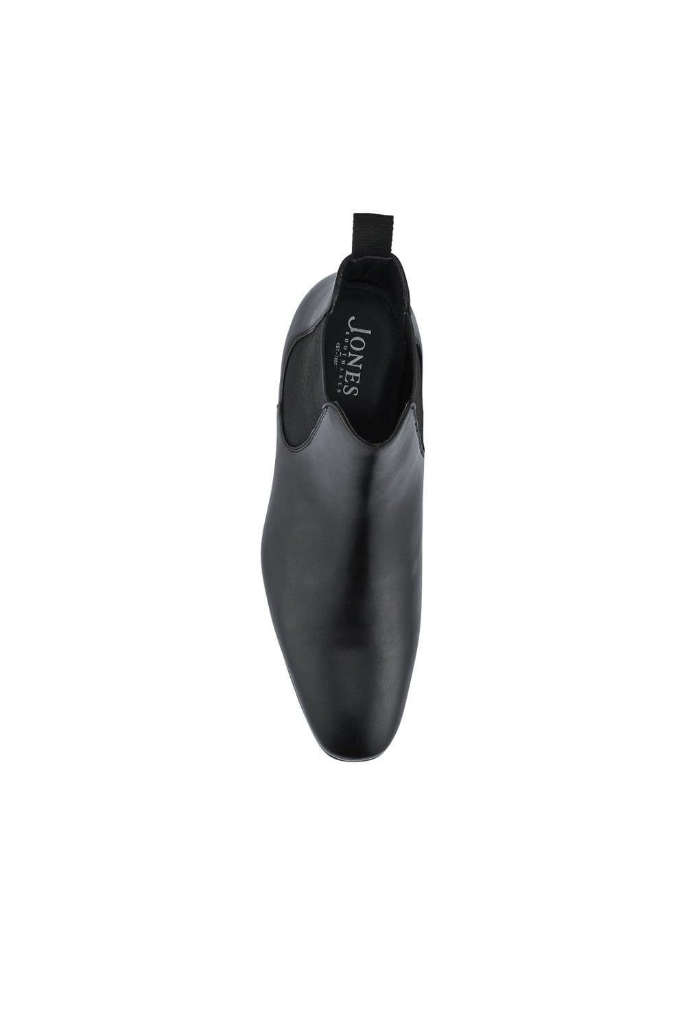Jones Bootmaker Jones Bootmaker Men's Leather Pointed-Toe Chelsea Boots in Black - 4