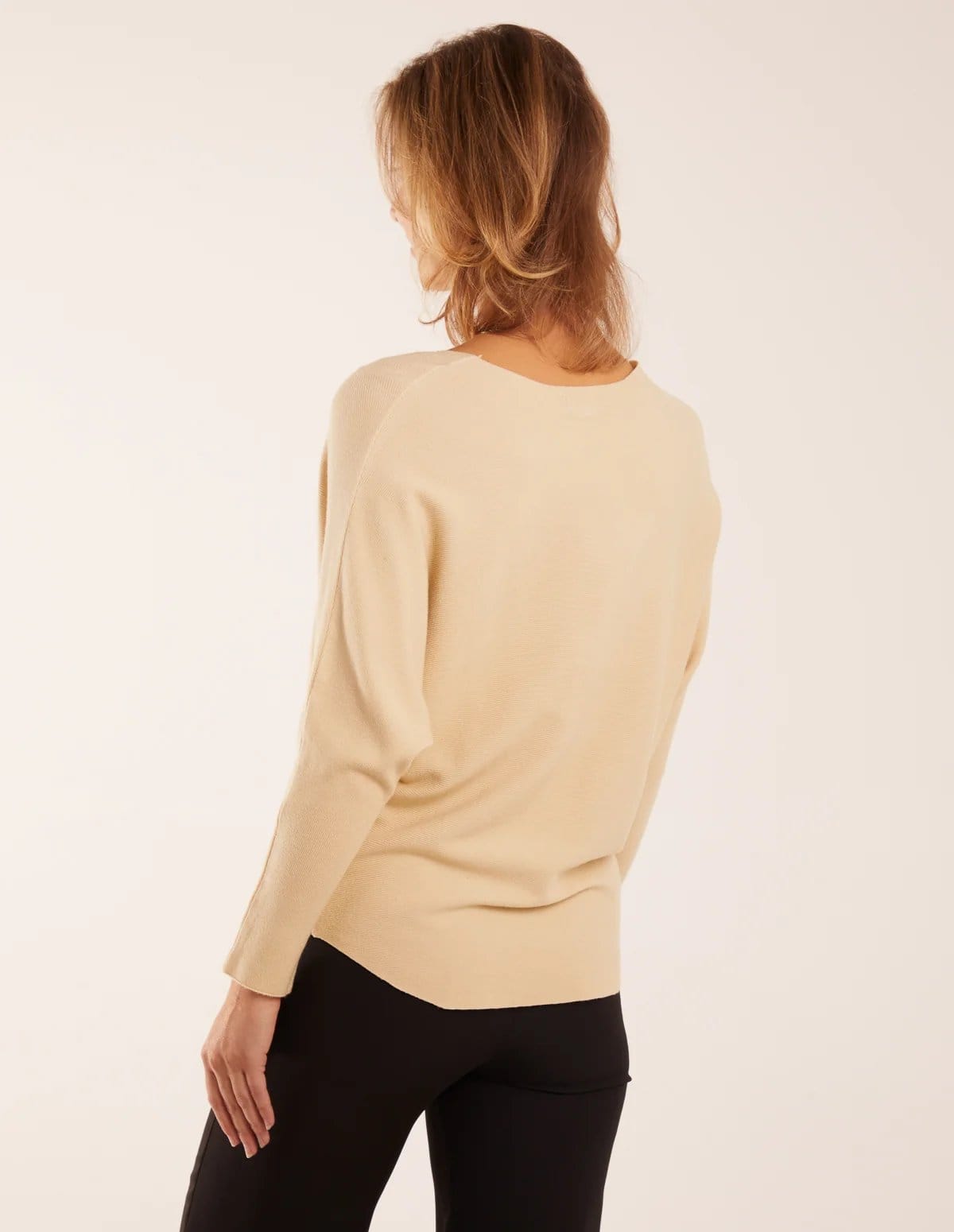 Blue Vanilla Plain Batwing Top - 4