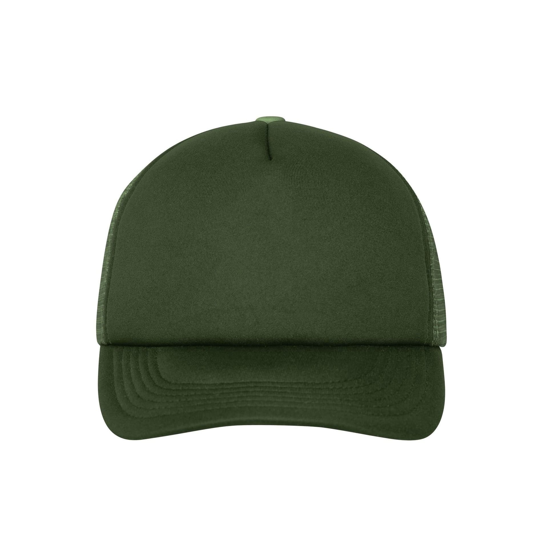 Myrtle Beach Myrtle Beach Men's 5 Panel Polyester Mesh Baseball Cap in Dark Olive