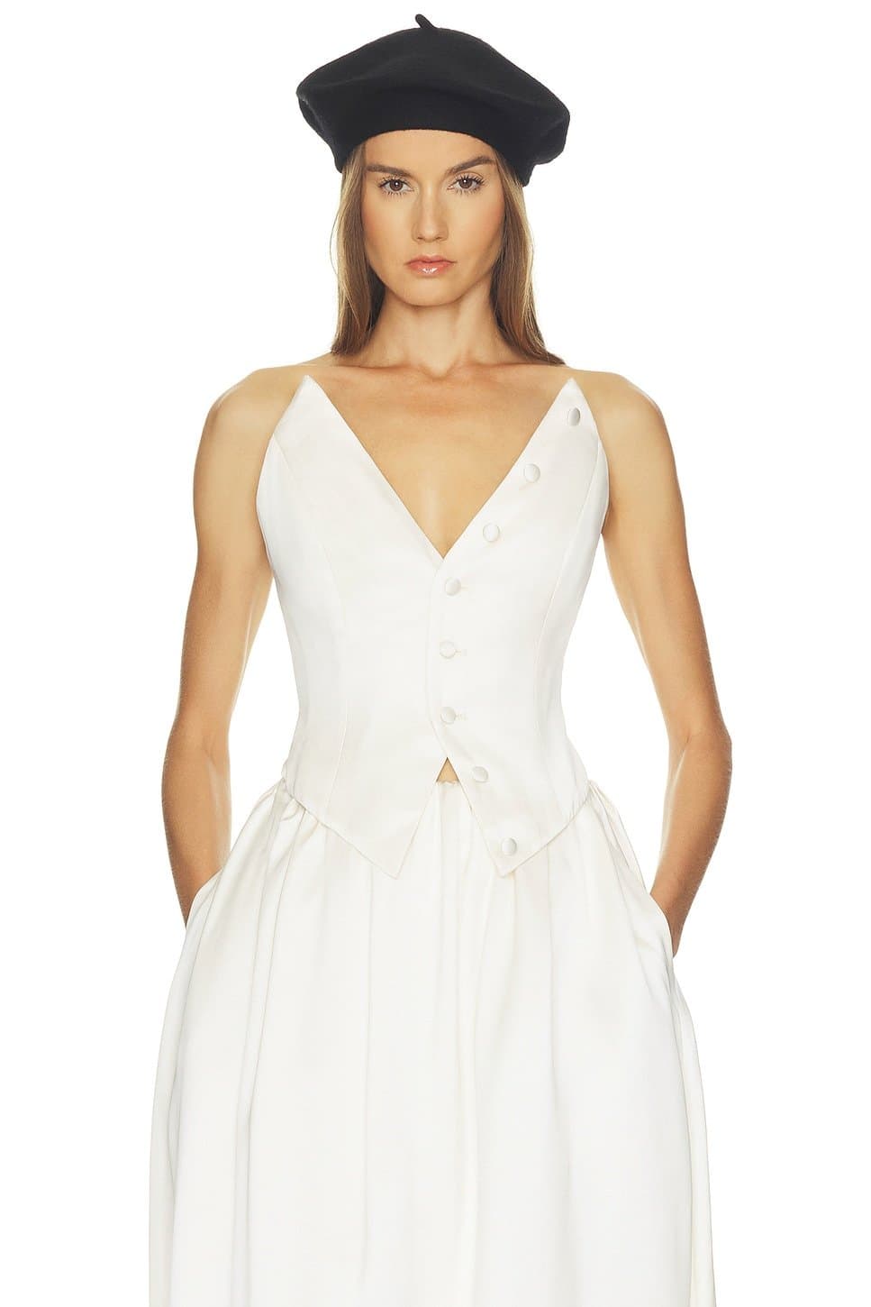 revolve Gala Bustier in Double Face Satin