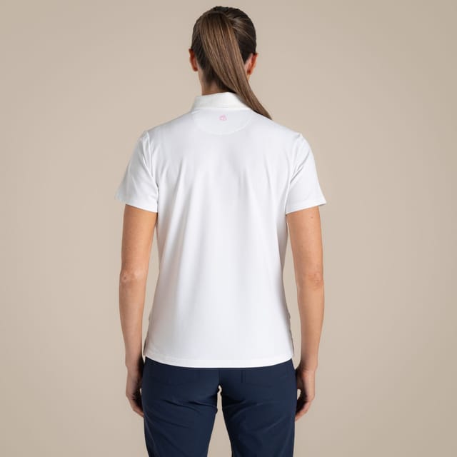 Craghoppers Craghoppers Women's NosiLife Thornbury Insect-Repellent Short Sleeved Golf Polo Shirt in White - 3