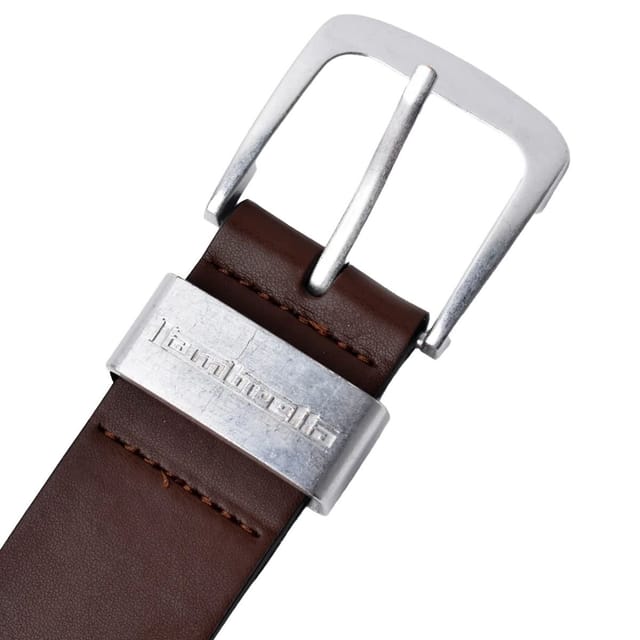 Lambretta Lambretta Men's Leather Lined Belt in Dark Brown - 2