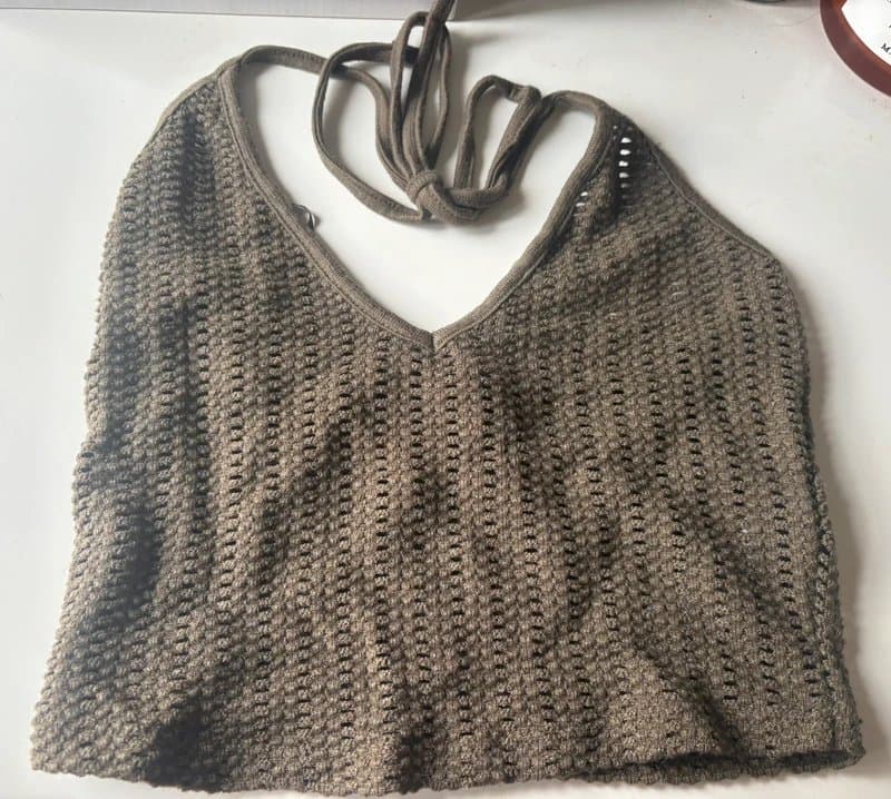 Bershka Green Halter Neck Top