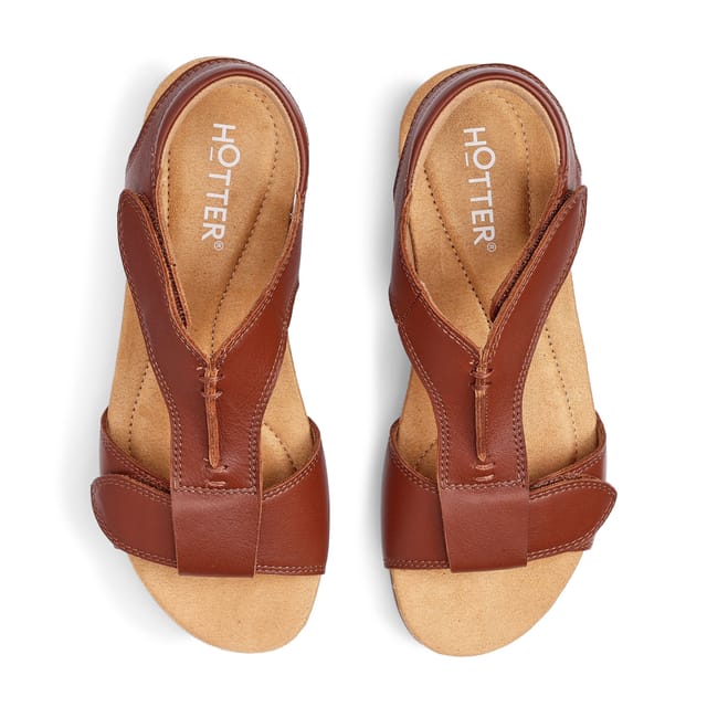 Hotter Hotter Women's Wide Fit 'Rysy' Sandals in Tan - 3