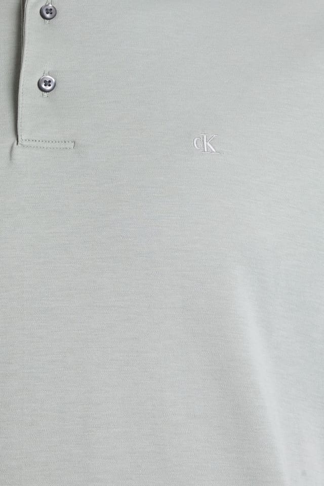 Calvin Klein Calvin Klein Men's Supima Chest Embriodered Polo Ecru - 2