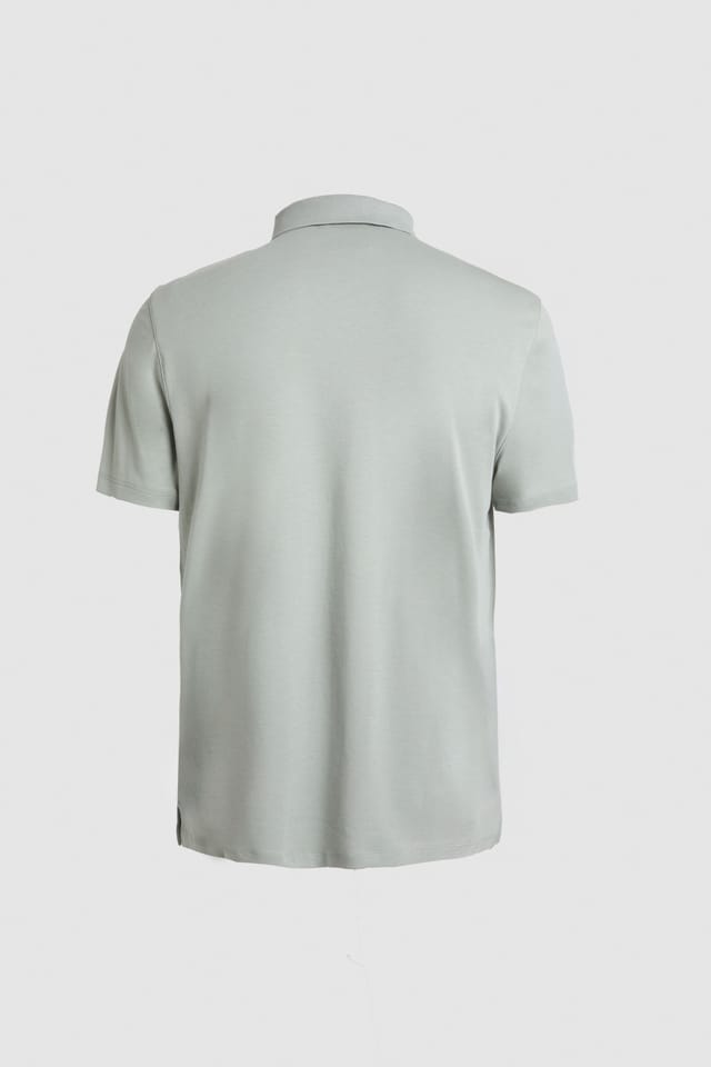 Calvin Klein Calvin Klein Men's Supima Chest Embriodered Polo Ecru - 3