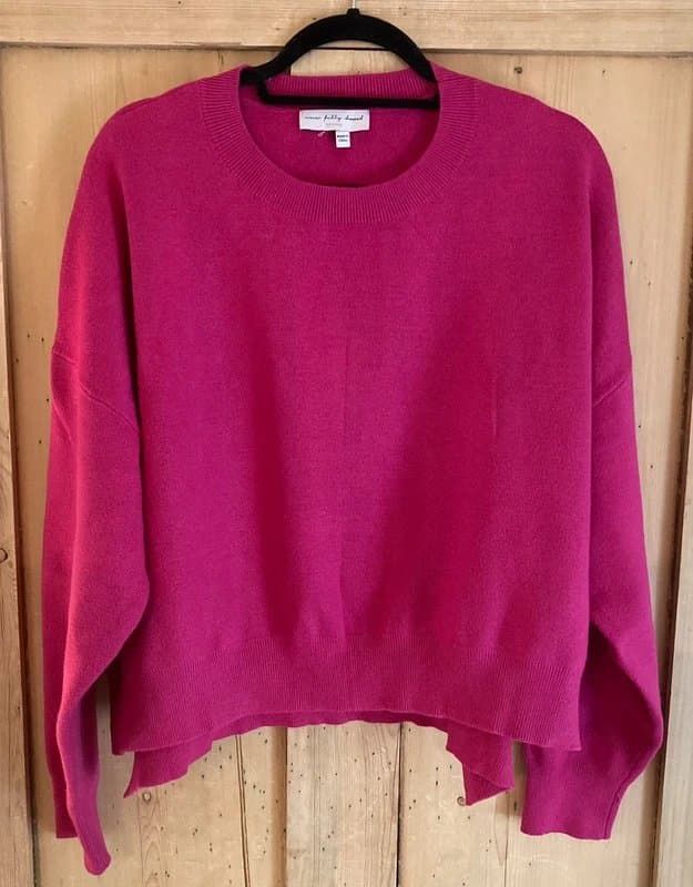 Never Fully Dressed Vibrant Pink Boxy Oversized Never Fully Dressed Jumper. Size XL. 16-20.