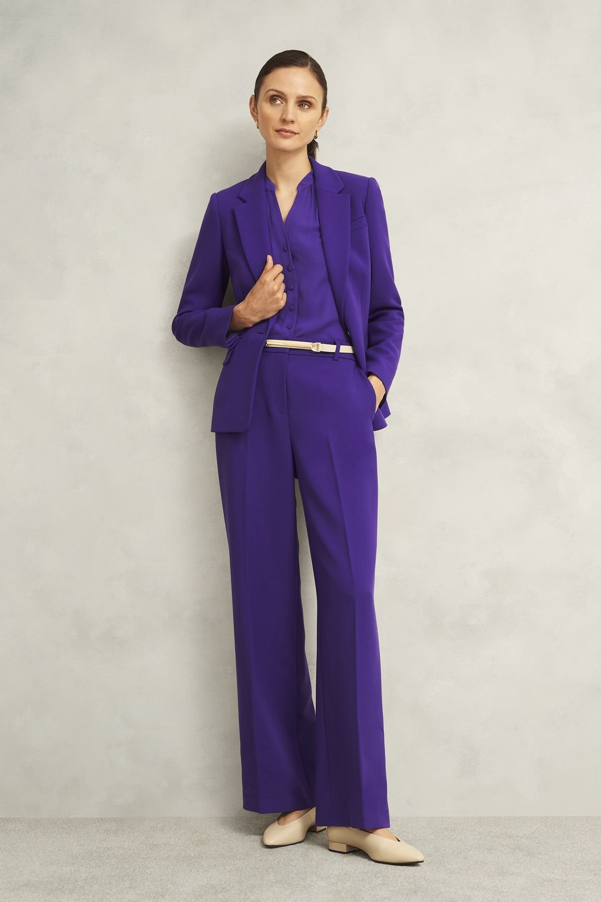 Hobbs London Hobbs London Women's Sami Jacket in Violet - 3