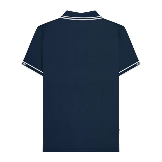 Lambretta Lambretta Men's SS25 Branded Sleeve Polo Shirt in Navy - 2