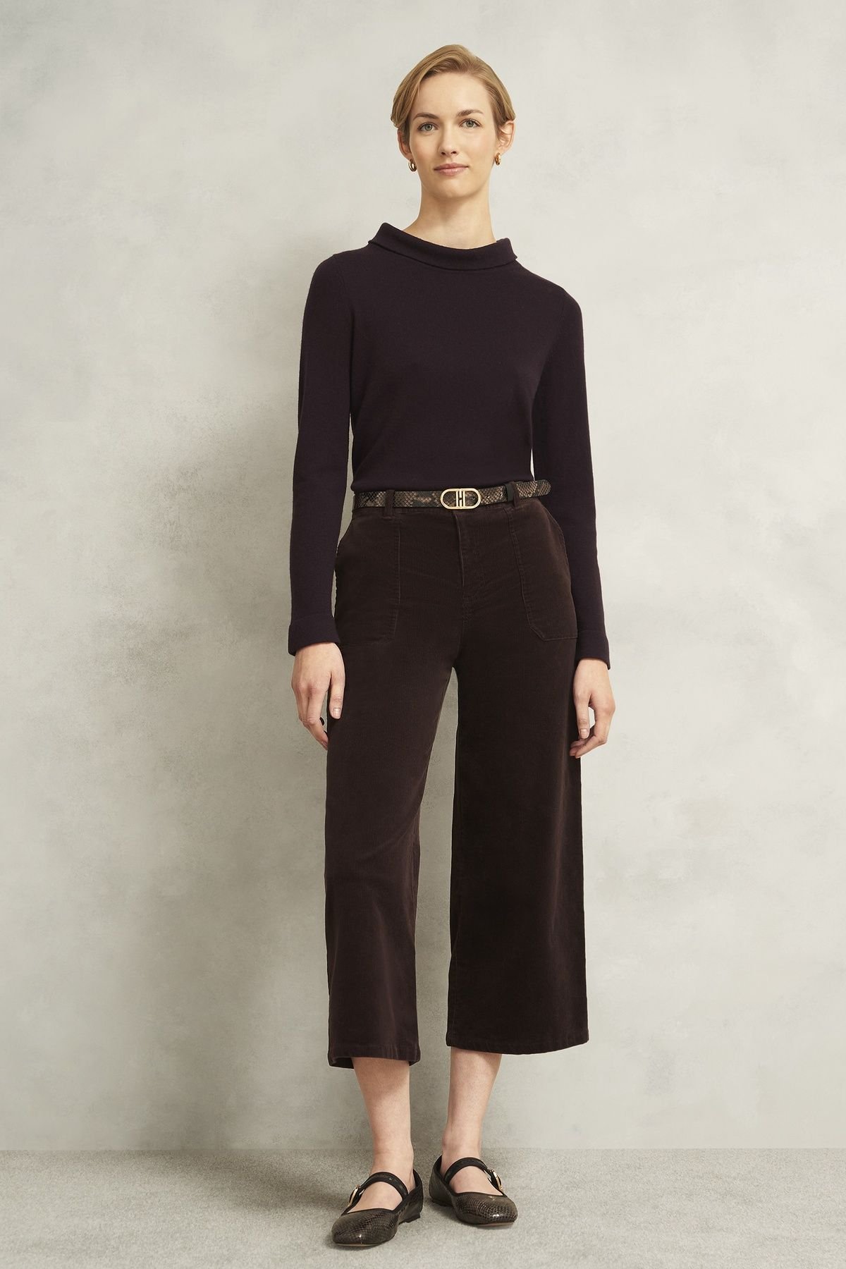 Hobbs London Hobbs London Women's Audrey Jumper in Dark Brown - 3