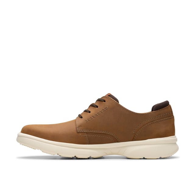 Clarks Clarks Men's Bradley Plain Light Brown Leather - 2
