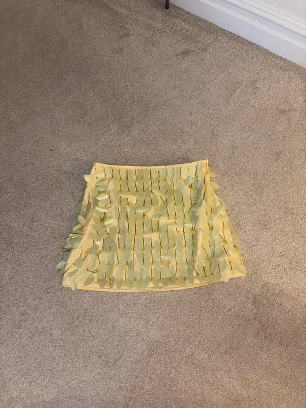 ASOS Yellow embellished ASOS skirt