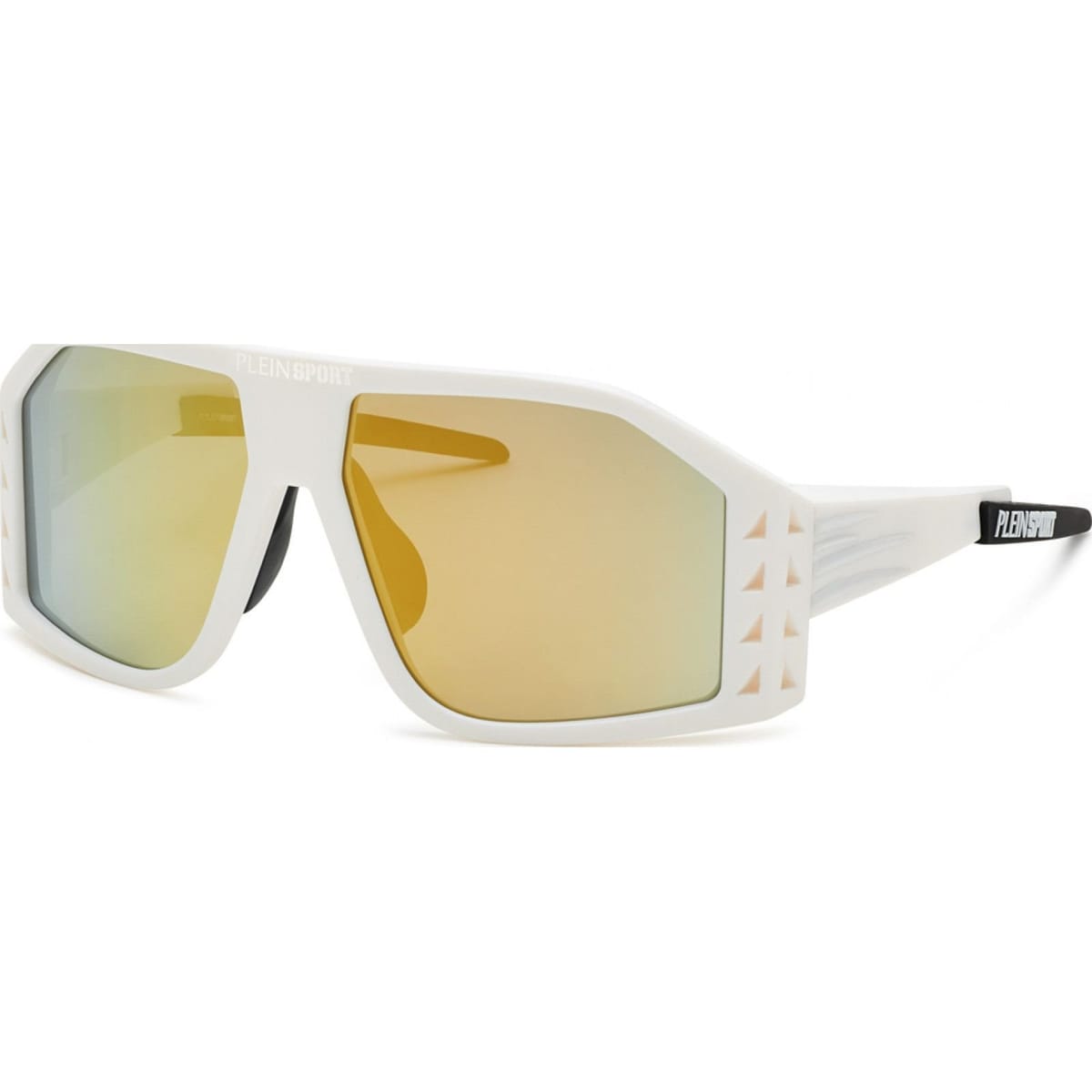 Plein Sport Plein Sport Men's SSP002-616VCG Square/Rectangle Sunglasses in White - 1