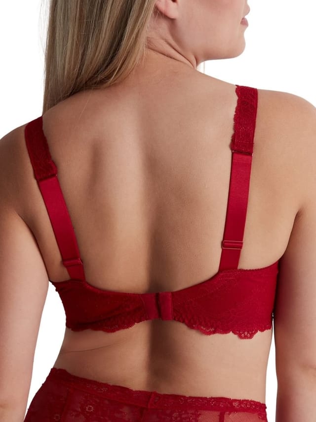 Aubade Aubade Women's Danse Des Sens Comfort Triangle Plunge Bra in Red - 2