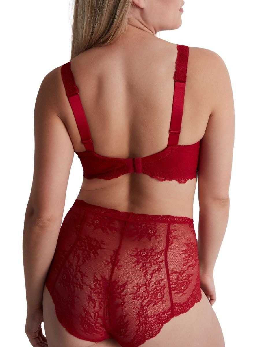 Aubade Aubade Women's Danse Des Sens Comfort Triangle Plunge Bra in Red - 4