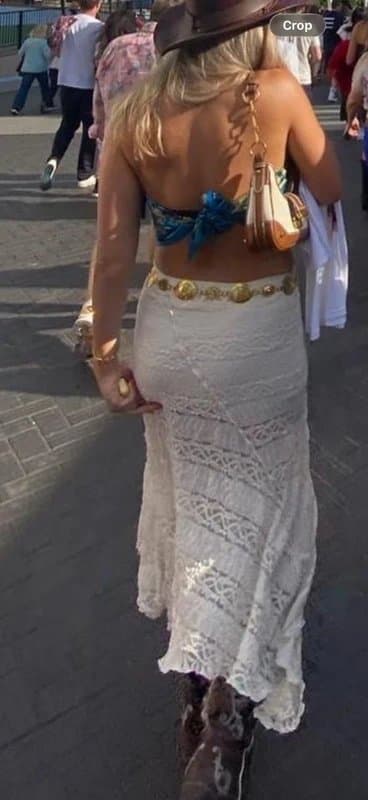 Bershka Bershka lace midi skirt