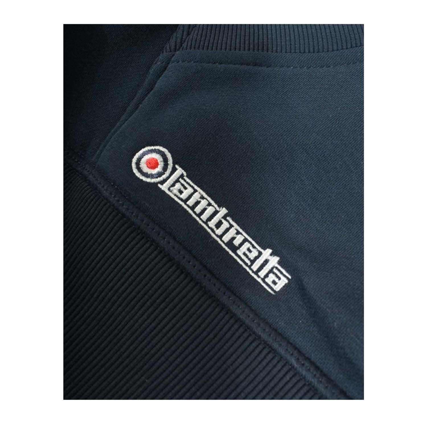 Lambretta Lambretta Men's Target Logo Hoodie in Dark Navy - 4