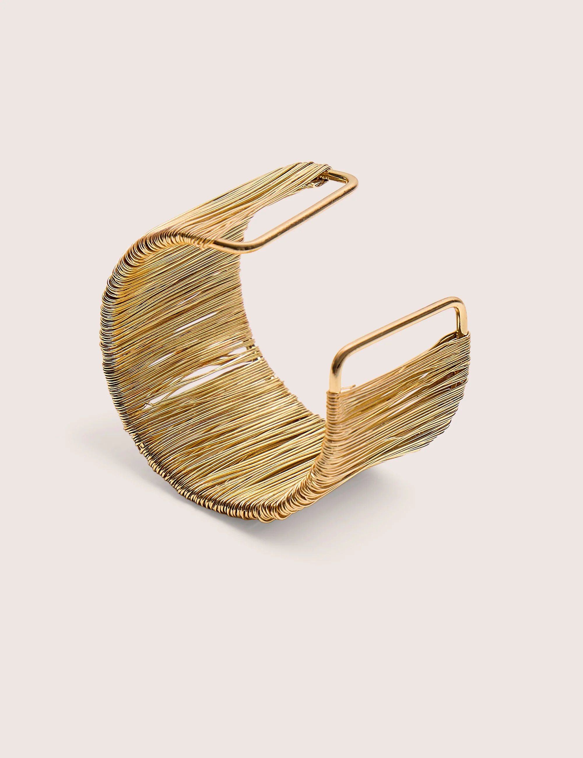 Public Desire Wire Detail Open Cuff Bracelet Gold - 2