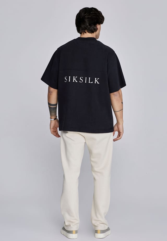 SikSilk SikSilk Men's Essentials Track Pants in Ecru - 3