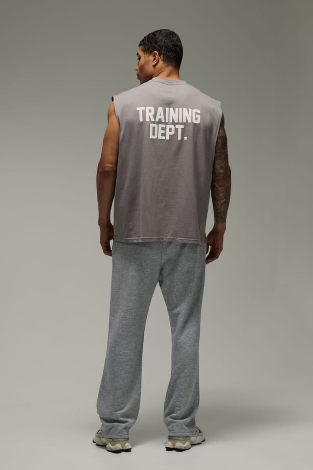 Training Dept. Training Dept. Men's Training Dept Drop Arm Hole Tank in Charcoal - 2