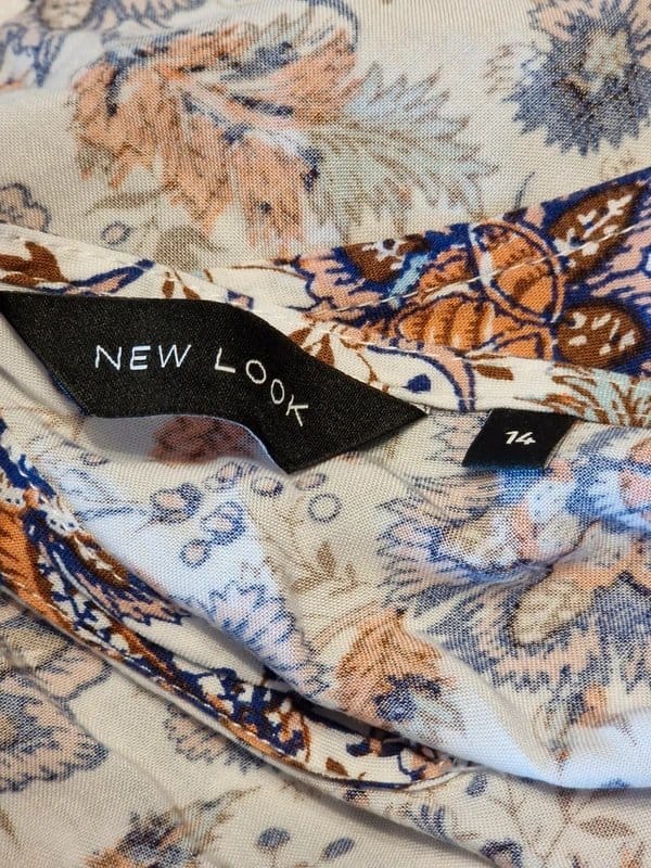 New Look Multi Floral Spaghetti Strap Tops, Size 14