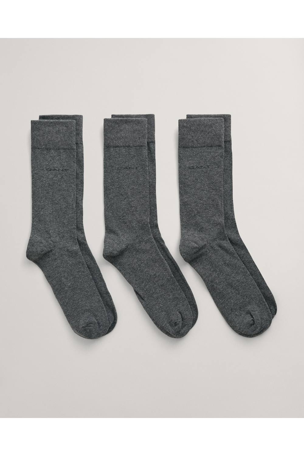 Gant Gant Men's Soft Cotton 3 Pack Sock Charcoal - 2