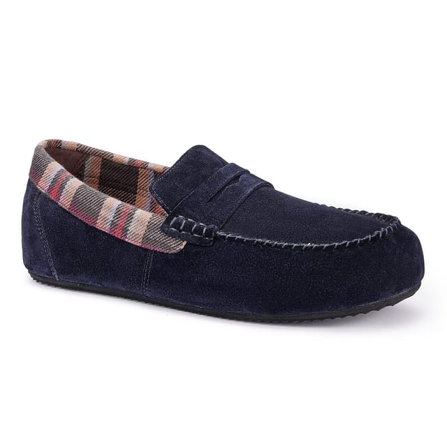 Hotter Hotter Men's 'Solace' Slippers in Dark Navy - 2