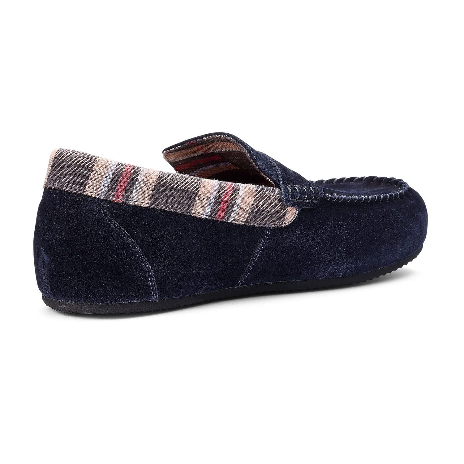 Hotter Hotter Men's 'Solace' Slippers in Dark Navy - 4
