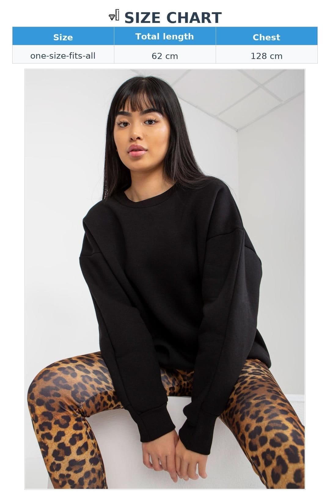 Love Lace Love Lace Women's Warm Cotton Relaxed Fit Sweatshirt in Black - 4