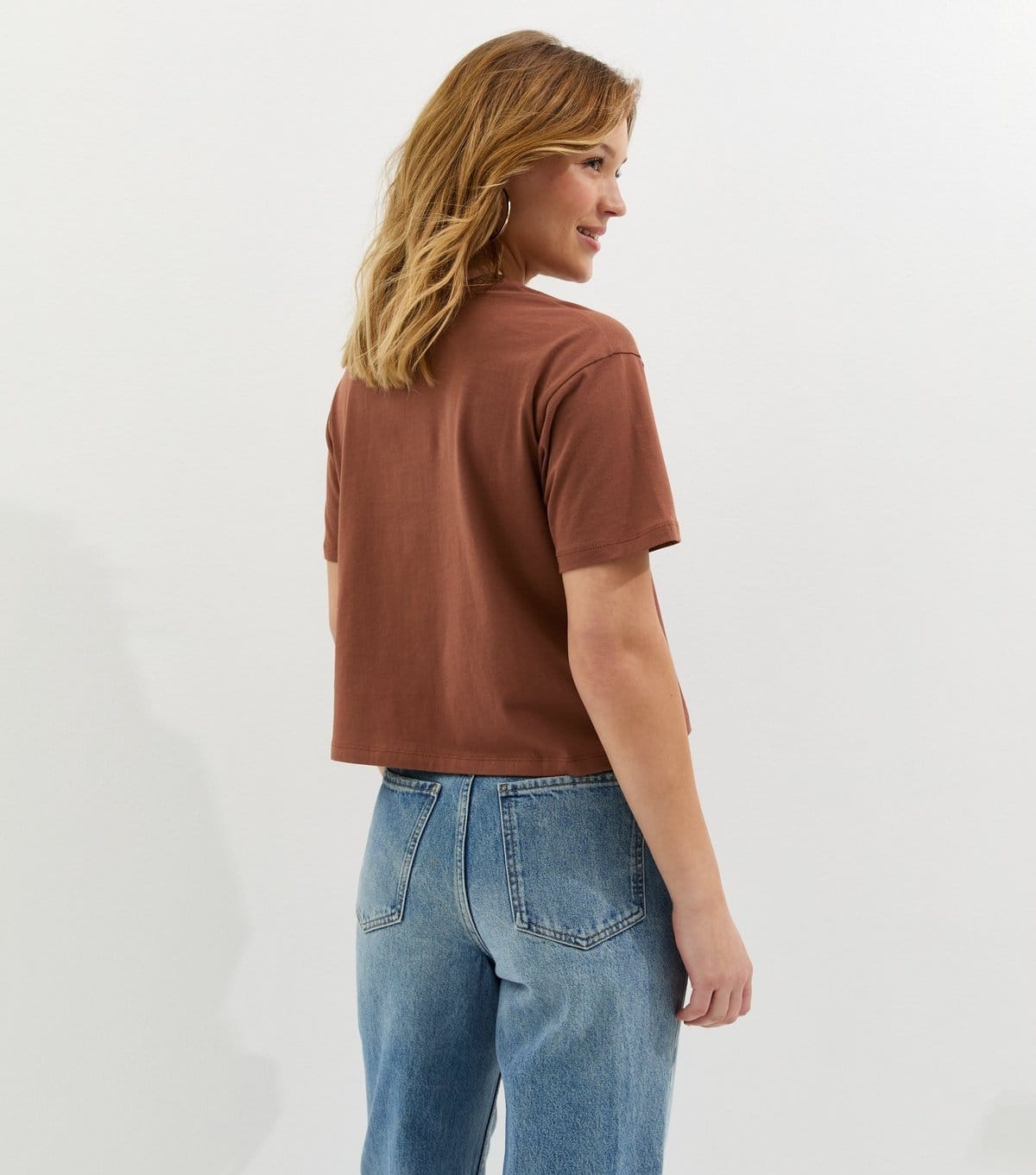 New Look Women's Tan Cotton Boxy T-Shirt New Look - 4