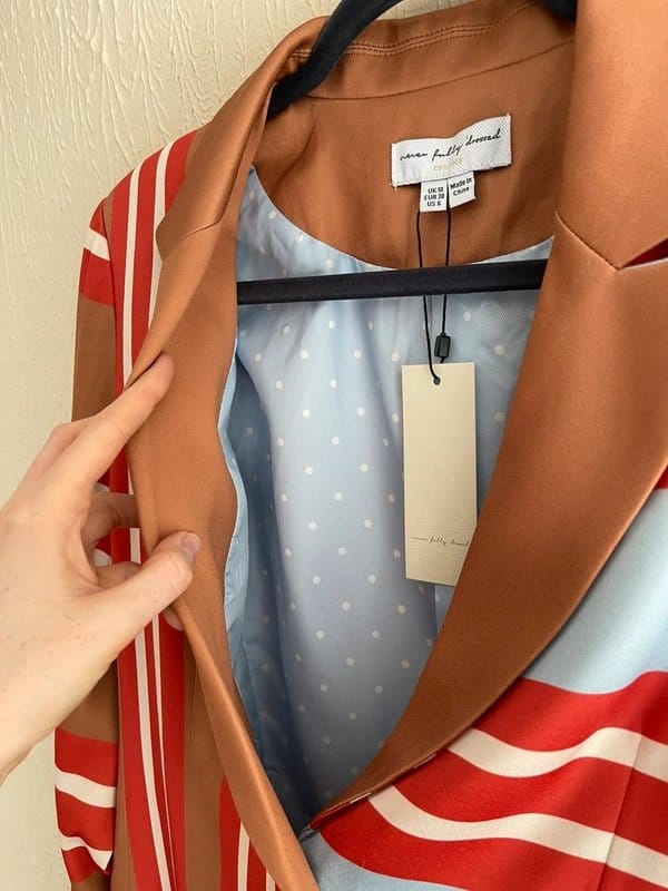 Never Fully Dressed Multi Stripe Blazer BNWT Size UK 10