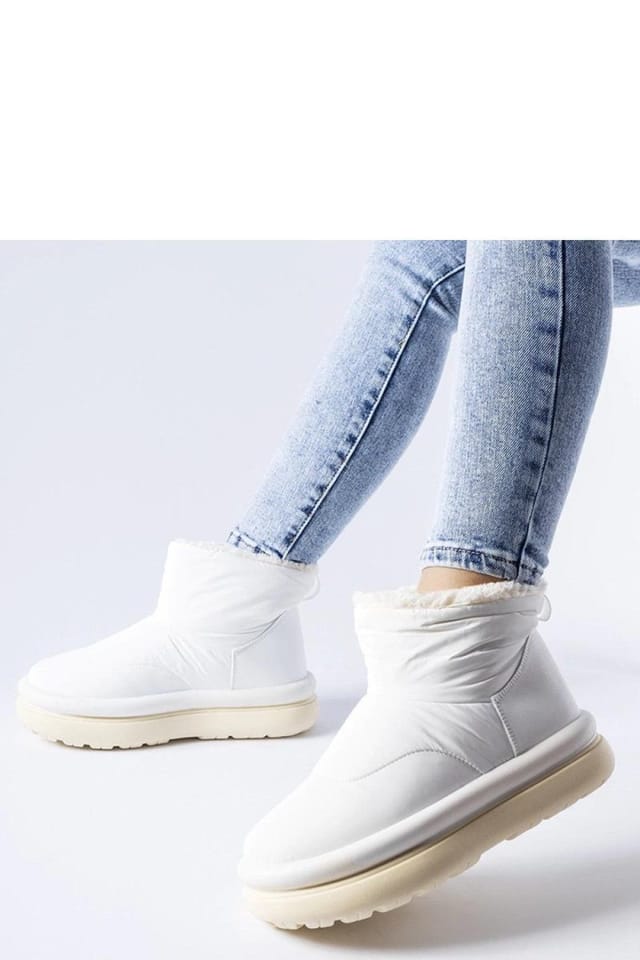 Love Lace Love Lace Women's Insulated Slip On Snow Boots with Round Toe Comfort Warm in White - 2