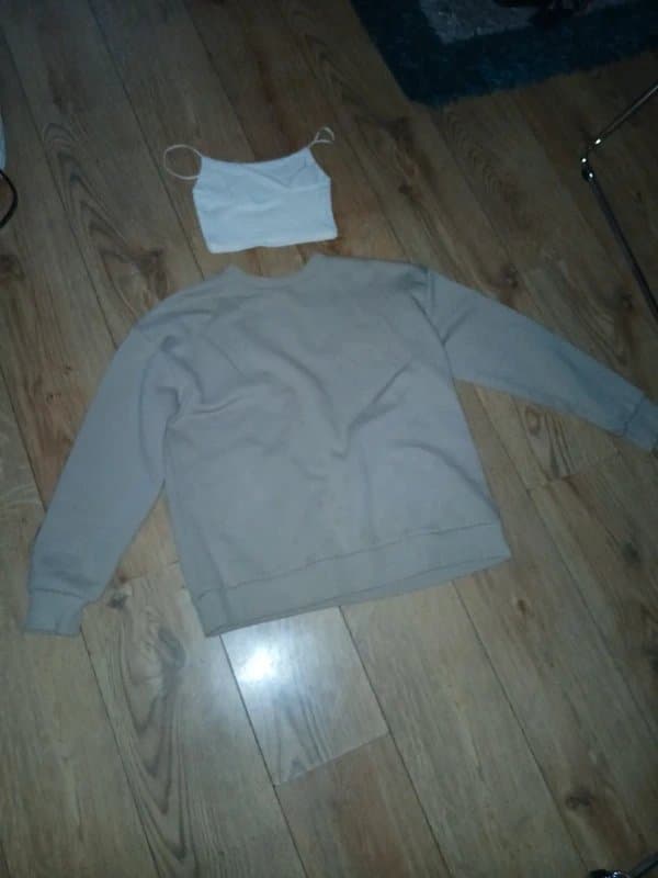 Bershka Jumper and show your Back crop Top