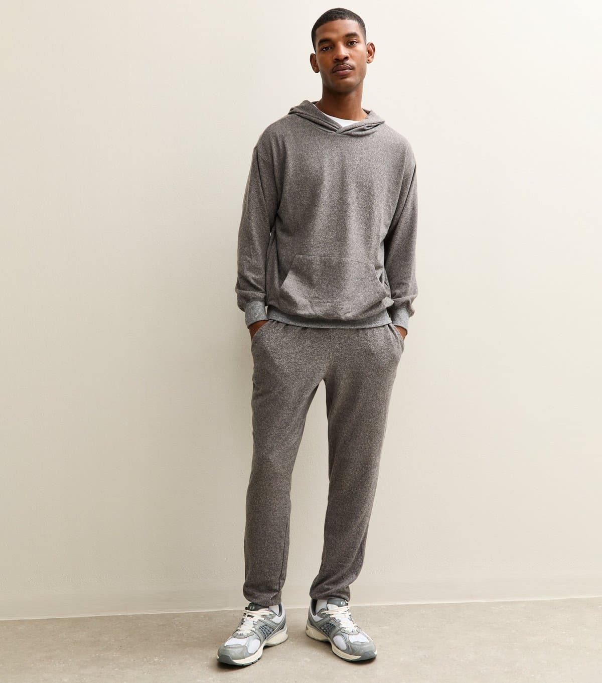 New Look Men's Grey Relaxed Super Soft Tapered Leg Jogger New Look