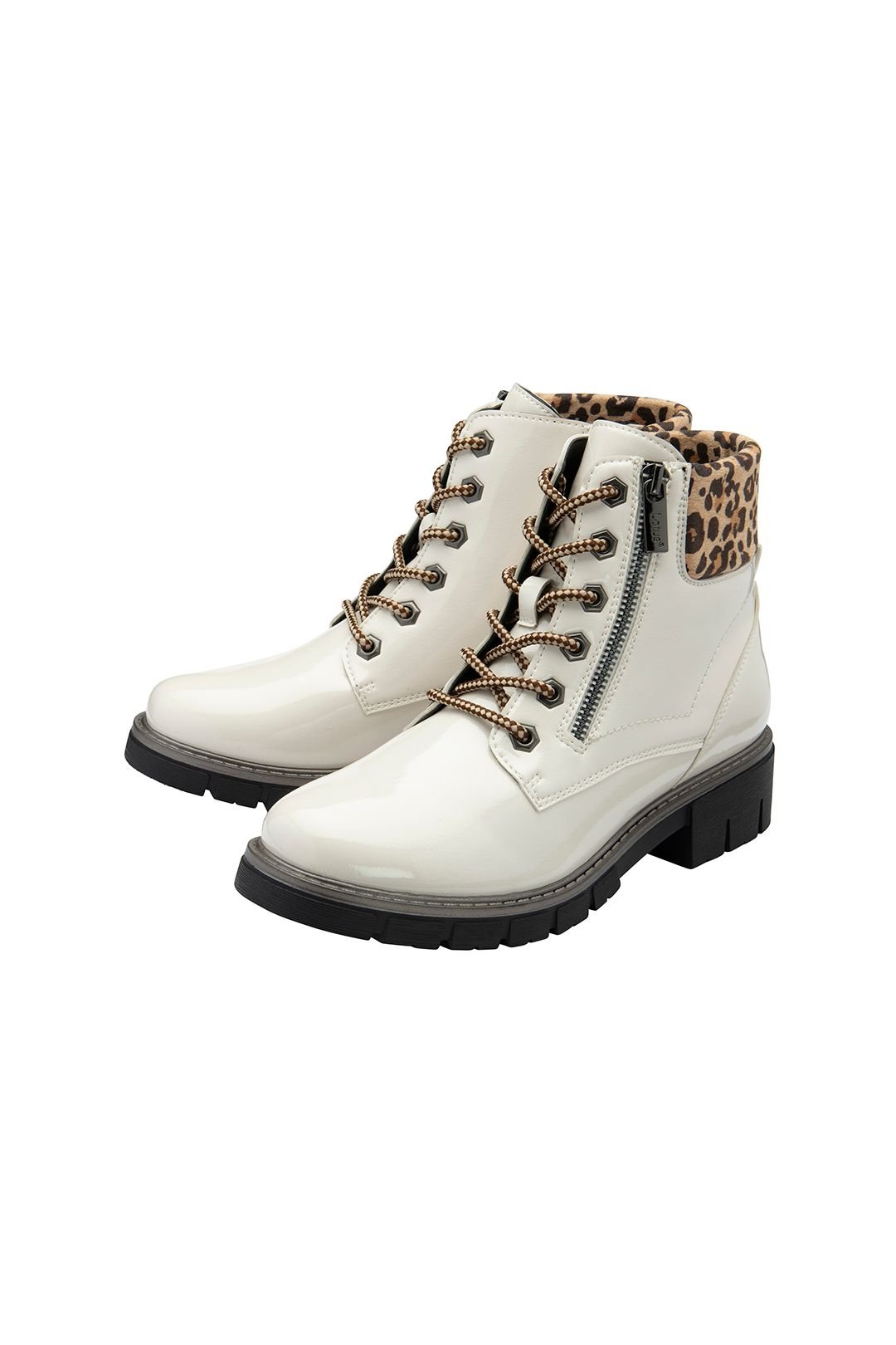 Lotus Lotus Women's 'Charleston' Patent Ankle Boots in White - 2