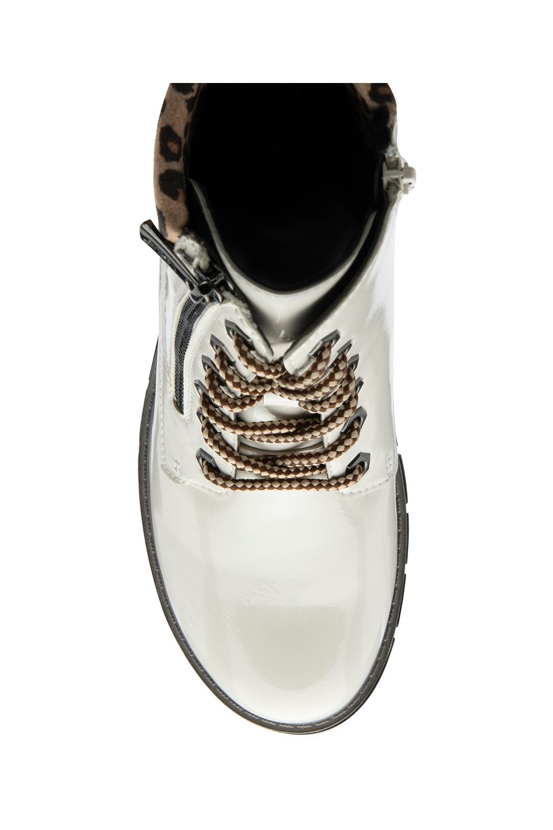 Lotus Lotus Women's 'Charleston' Patent Ankle Boots in White - 4