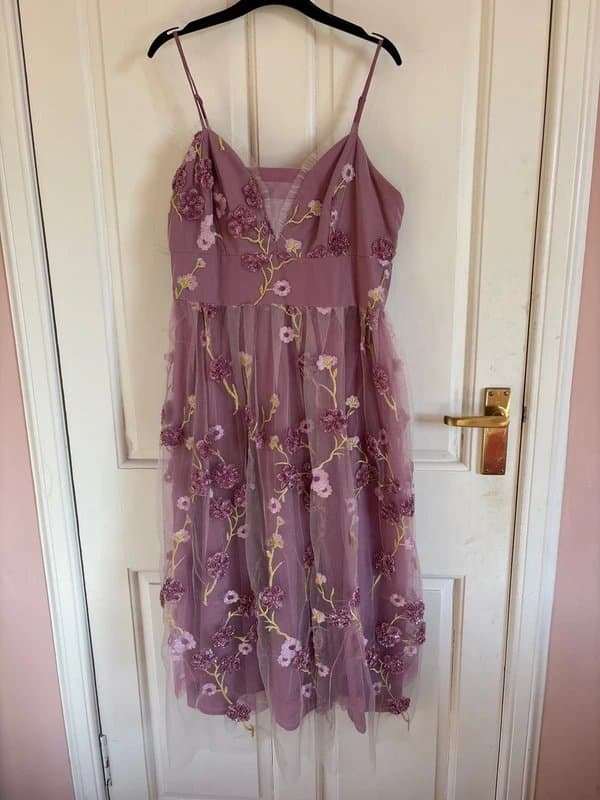 ASOS ASOS floral tulle midi dress